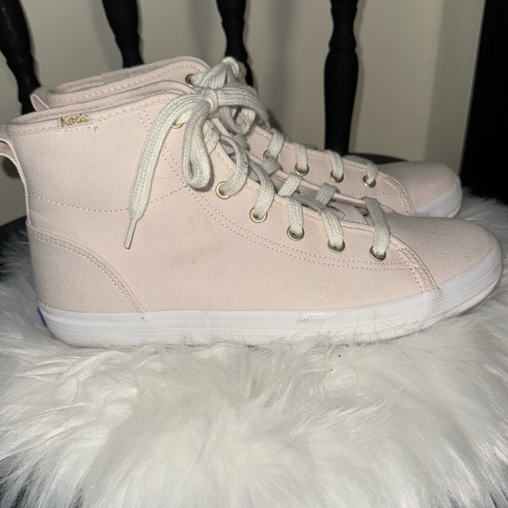 Keds Pink Sneakers Canvas Lace-Up-  Kick Start